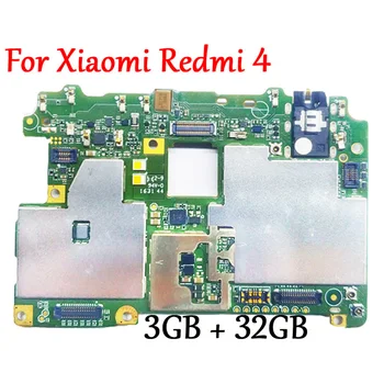 Pārbaudīts Pilnu Darba Oriģinālu Atbloķēt Mātesplati Par Xiaomi Hongmi Redmi4 Redmi 4 Pro 3GB+32GB Loģikas plate Plate