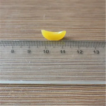 100pcs/daudz PVC dzeltena, persiku šķēlīti, augļu 15mm Meitenes Matu Loku Centrs Padarot Zēni Amatniecības DIY