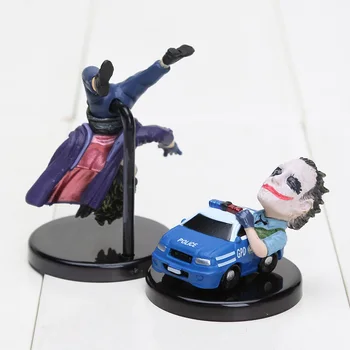 5gab/set The Dark Knight Joker Automašīnu Mini PVC Skaitļi Apdare Auto Rotājumi, Interjera Paneļa Apdare auto piederumi