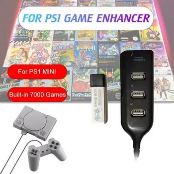 Par PS1 MINI True Blue 128G Mini Spēli Stick Crackhead Pakotni, kas Paredzēta Playstation Iebūvēts 7000 Spēles 176 Modeļi PS1 Spēle Pastiprinātājs