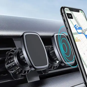 Magnētiskā Auto Telefona Turētājs Telefonu Universālo Automašīnu Gaisa Ventilācijas Turētājs iPhone 12 Šūnu Mobilo Tālruni, GPS Mount Samsung Xiaomi