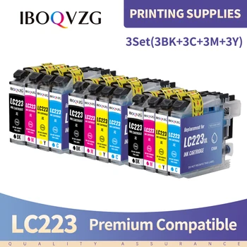 IBOQVZG LC223 LC221 LC 223 Kārtridži Brother Printeri Tintes Kasetne DCP-J562DW J4120DW MFC-J480DW J680DW J880DW J5320DW