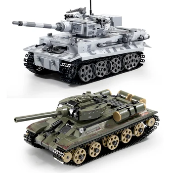 Jaunu WW2 Tanku Sērija Vācija Padomju Tanki, Celtniecības Bloki Modelis Ķieģeļu WW2 militārpersonu Rotaļlietas Bērniem