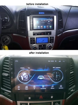 Android 9.0 Vienības 2G+32G Auto Radio Multimediju Video Atskaņotāju Hyundai Santa Fe 2 2006-2012 Transportlīdzekļa GPS Navigācijas 2 din dvd nr.