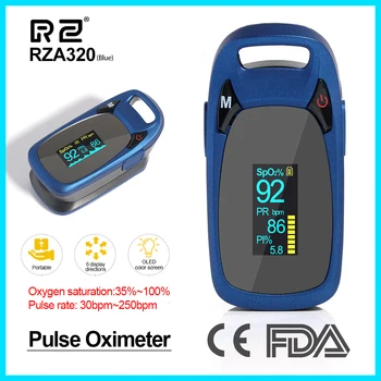 RZ Jauns Dizains Pirksta Pulsa oksimetru Likme asinsspiediens Veselības Aprūpes CE FDA OLED displeju Skābekļa Modinātāja iestatījums A320