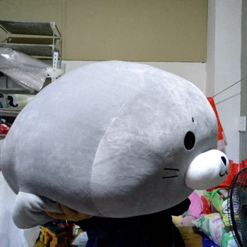 Dorimytrader mīļu mīksto tauku jūras dzīvnieku zīmogs plīša rotaļlieta lieli pildīti karikatūra jūras roņu lelle miega spilvenu mazulis dāvanu 50cm 90cm