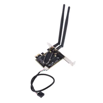 Wifi Adapter PCI-E 1X, Lai Mini Pci Express Wifi Atspere PCI-E 1X adapteri Bezvadu Atbalsta Bluetooth funkciju Mini Pcie