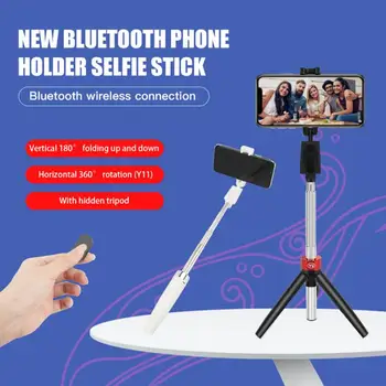 Y9/Y11 Bluetooth Bezvadu 3 In1 Selfie Nūju Statīvs Salokāms & Monopods Universālā Viedtālruņiem Sporta Darbība Kameras