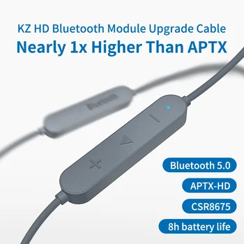 KZ Aptx HD CSR8675 MMCX Bluetooth Modulis Austiņas 5.0 Bezvadu Uzlabot Kabeļu Attiecas Austiņas ZST ZSN ZS10 Pro AS16 ZSX ASX