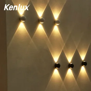 Modernās Sienas gaismas 2*3W Maza, Apaļa Kvadrātveida Forma LED Sienas Lampa Guļamistabas Sienas Lampas, Mājas Dekoru Iekštelpu Apgaismojums Sienas lampas
