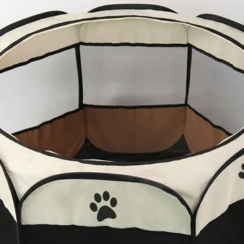 Astoņstūra Dog House Būris Portatīvo Salokāmo Pet Piegādēm Telts Kaķis Sētiņa Kucēns Izmantot Sieta Žogu Audzētava