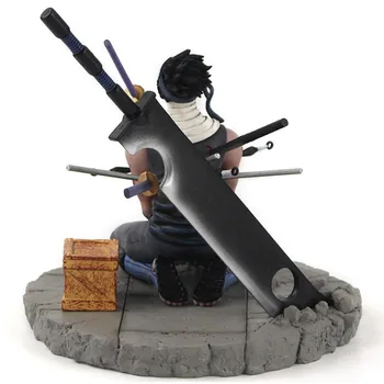 19-21cm Naruto Shippuden Skaitļi Haku Zabuza Momochi Septiņas Swordsmen ar Bende ir Asmens Kubikiribocho Zobenu LDH Modelis Rotaļlietas
