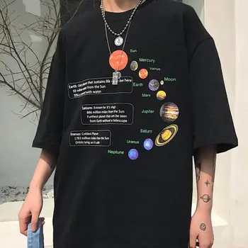 Kuakuayu HJN Plstar Cosmos Modes T Krekls Saules Sistēmas Izcelsmi, T Kreklu, Vēsā Telpā 3D Drukas Sieviešu Vasaras T Krekls
