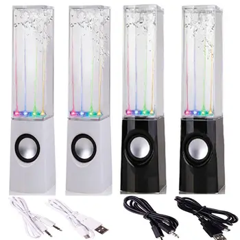 Ir 2021. Diviem asv dolāriem. LED gaismas Altaises dejas ūdens fuente mūziku uz PC portatīvie authorizer stereo skaļrunis birojs