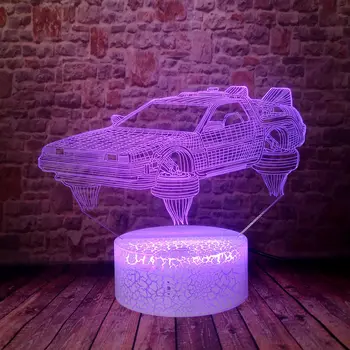 Levitation transportlīdzekļa Modelis juguetes 3D Ilūziju, LED Bērni Nightlight Krāsains mainīga Gaisma, Zibspuldze, novietojiet automašīnu rīcības & rotaļlietu skaitļi