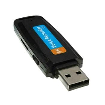 Balss Ierakstītājs, U-Disk Digital o Balss ieraksts ar Pildspalvu, Lādētāju, USB Zibatmiņas Diskā līdz 32 gb Mini SD TF Augstas Kvalitātes