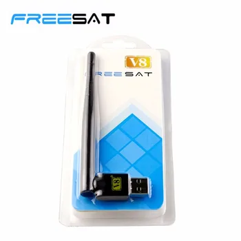 2.4 GHz FREESAT USB WiFi Antenu Darbu Freesat V7 HD Super V8 Digitālo Satelīta Uztvērēju, Receptoru HD TV televizora Kastē