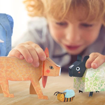 Bērniem Origami Grāmatu, 3D-Trīsdimensiju Roku darbs DIY Papīra Griešanas Rotaļlietas Dekoru Kids Izglītojošās Rotaļlietas Bērniem Dāvanas