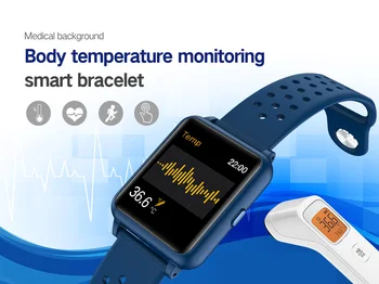 P29 Smart Skatīties Ķermeņa Temperatūras Monitoringa Asinsspiediens Fitnesa Tracker Skatīties Smart Aproce SleepTracker Relogio Inteligente
