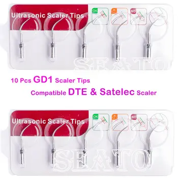 10 Gab. Zobu Ultraskaņas Scaler Padomus GD1--GD7 Saderīgu DTE& Satelec Scaler Zobārstniecības Iekārtām
