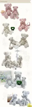 Luksusa Roku darbs Mini Kokvilnas Lācis mīkstās Rotaļlietas Bērnu Dzimšanas dienas dāvanu Eco materiāli, Kokvilnas Kopīgu Rotaļu lācīti Baby Doll
