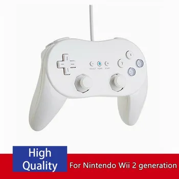 Spēļu vadāmierīces Jaunu Klasisko Vadu Spēļu Kontrolleris Spēļu Tālvadības Pro Gamepad Šoks Joypad Kursorsviru Nintendo Wii Otrās paaudzes