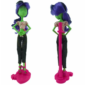 5 Gab./Daudz Augstas Kvalitātes Rozā Lelle Stāv Modelis Atbalsta Prop Displeja Turētājs Piederumi Monster High Lelle Namiņš Bērnu Rotaļlietas