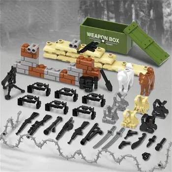 Karavīru Militārās Skaitļi Pistoles Armijas Ieroči Piederumi Komplekti, Veidošanas Bloku Ķieģeļu Bērnu Rotaļu Saderīgs ar Rotaļlietu