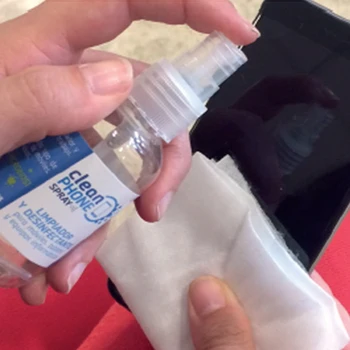 Toallitas y spray desinfectante para móvil, tabletes komplekts de limpieza para viedtālrunis limpia y desinfecta vīruss y bacterias
