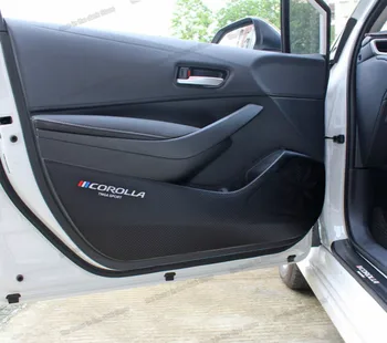 Lsrtw2017 oglekļa šķiedras ādas automašīnas durvis anti-kick par mat Toyota Corolla E210 2019 202 Ir 2021. Auto piederumi, interjera paklāja pamatni