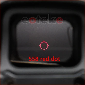 558 hologrāfiskās, kas atspoguļo sērijas Green Red dot Sight Airsoft darbības Joma fit par 20mm Sliežu Stiprinājumiem Bezmaksas OEM pasūtījuma logo
