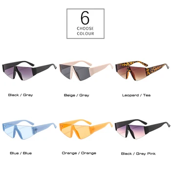 TIK&EI Modes Cat Eye Daļēji bez apmales Brilles Sievietēm Retro Konfektes Krāsu Sieviešu Eyewear Zīmola Dizainere Vīriešiem, Saules Brilles Toņos UV400
