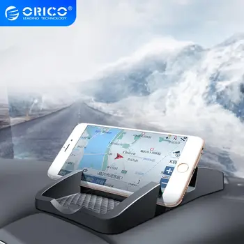 ORICO Anti Slip Auto Paneļa Tālruņa Turētājs Pad Telefona Atbalsta Auto Dual Slot Bracket Bez Slīdēšanas Viedtālrunis Stāvēt Desk Mount
