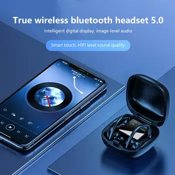 Jaunas Bezvadu Austiņas Bluetooth 5.0 Austiņas TWS HIFI Ūdensizturīgs Sporta Darbojas Austiņas Atbalsta iOS/Android Telefoniem HD Zvanu