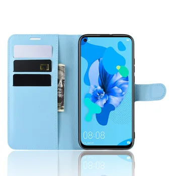 Par Huawei P20 Lite 2019 Gadījumā P 20 Lite P20Lite 2019 Flip Maciņš PU Ādas Silikona Telefonu Gadījumā Aizsardzības Celular Aizmugurējo Vāciņu