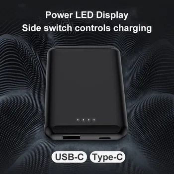 CASEIER Magnētisko Bezvadu Lādētāju 5000mAh Mini Jaudas Bankai iPhone 12 Pro Max Magnētisko Ārējo Akumulatoru Portatīvo Powerbank