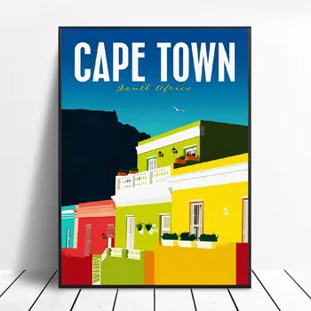 Cape town Ceļojumu Audekls Drukāt Sienas, Mākslas Plakātu Attēlu Mūsdienu Minimālisma Guļamistaba, Dzīvojamā Istaba Apdare, Bez Rāmja
