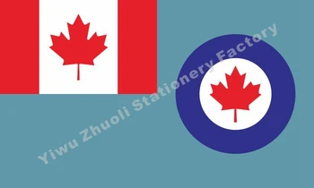 Kanādas Karalisko Gaisa Spēku Karoga 150X90cm (3x5FT) 120g Poliestera 100D Dubultas Šūtas Augstas Kvalitātes Bezmaksas Piegāde
