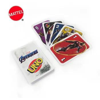 Mattel UNO Spēles, Brīnums Avengers Kāršu Spēle, Ģimenes Smieklīgi Izklaides galda Spēle Poker kāršu Spēlei Dāvanu Kastē GDJ80
