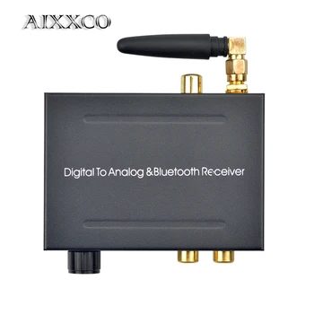 AIXXCO 192 khz Bluetooth APK Digitālā uz Analogo Audio Pārveidotājs ar Bluetooth Uztvērējs Ar Skaļuma Kontroli