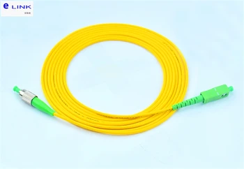 10pcs SC/APC-FC/APC fiber optic patch cord SM Simplex 1M 2M 3M 5M 7M 10M FC/APC-SCA optisko šķiedru džemperis SX bezmaksas piegāde IL