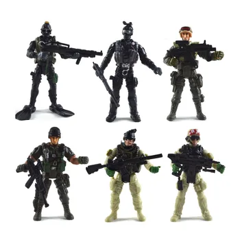 12Pcs/set Amerikāņu Karavīri, Militārā Modeļa Rotaļlietu Varonīgs Karavīrs Modelēšana Kustamo Locītavas Rotaļlietas Zēniem Rotaļlietas Meitenēm Dāvanu