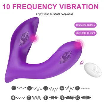 OLO 10 Ātrumu Biksītes Vibrators Clit Stimulēt Valkājamas Dildo Vibrators Seksa Rotaļlieta Sievietēm Sieviešu Masturbator Tālvadības pults
