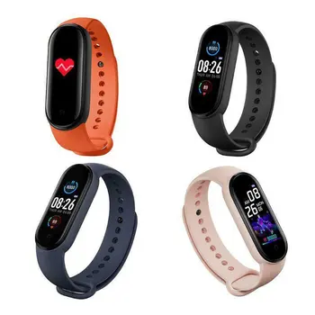 M5 Smart Skatīties Vīrieši Sievietes Sirds ritma Monitors asinsspiediens Fitnesa Tracker Smartwatch Joslu 5 Sporta Skatīties uz IOS Android