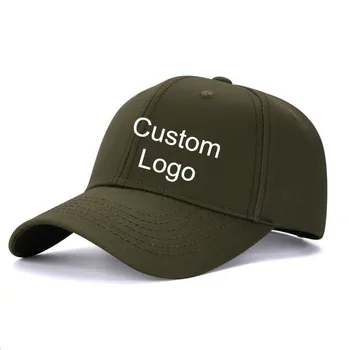 1pc pasūtījuma logo beisbola cepurītes Pieauguši vīrieši gadījuma regulējams snapbacks cepuri DIY drukāt logo izšūšana saules cepures