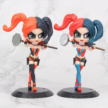 Q posket Brīnums Sieviete Harley Quinn Joker Supervaronis PVC Rīcības Attēls, Anime Figūriņas Kolekcionējamus Lelles Rotaļlietas Bērniem