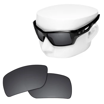 OOWLIT Polarizētās Lēcas Nomaiņa Black Chrome-Oakley Eyepatch 2 OO9136 Saulesbrilles