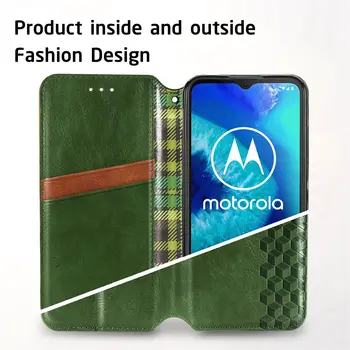 Luksusa Maks Flip Ādas Stāvēt Telefonu Gadījumā, Par Motorola G8 Jauda Lite Biznesa Stils Magnētiskās Kartes Slota Vāciņu Atpakaļ Gadījumos, Coque