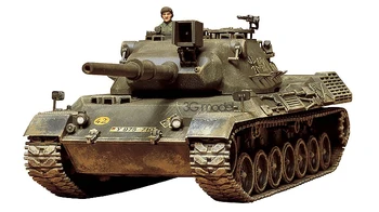 Tvertnes Modelis Mērogā West vācu Leopard Vidējā Militārā Tvertne Ēkā Komplekta Tvertne DIY 35064