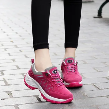 Čības sieviešu skriešanas apavi ir 2021. cietā šņorējamās kurpes sieviete elpojošs platforma čības sieviešu sporta apavi chaussures femme